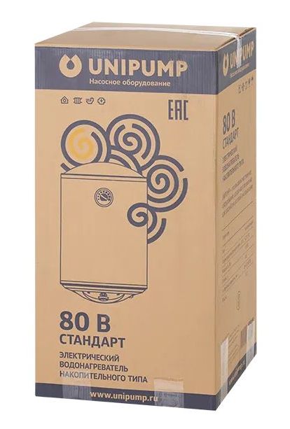 Водонагреватель нак. типа СТАНДАРТ 80 В (верт.) UNIPUMP