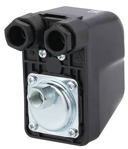 PT/12 трёхфазное 1/4" - FG ~380V реле давления, 3-12 бар, с накидной вращающейся гайкой ITALTECNICA