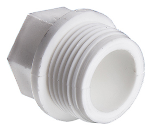 Пробка с резьбой 1/2" (белый)