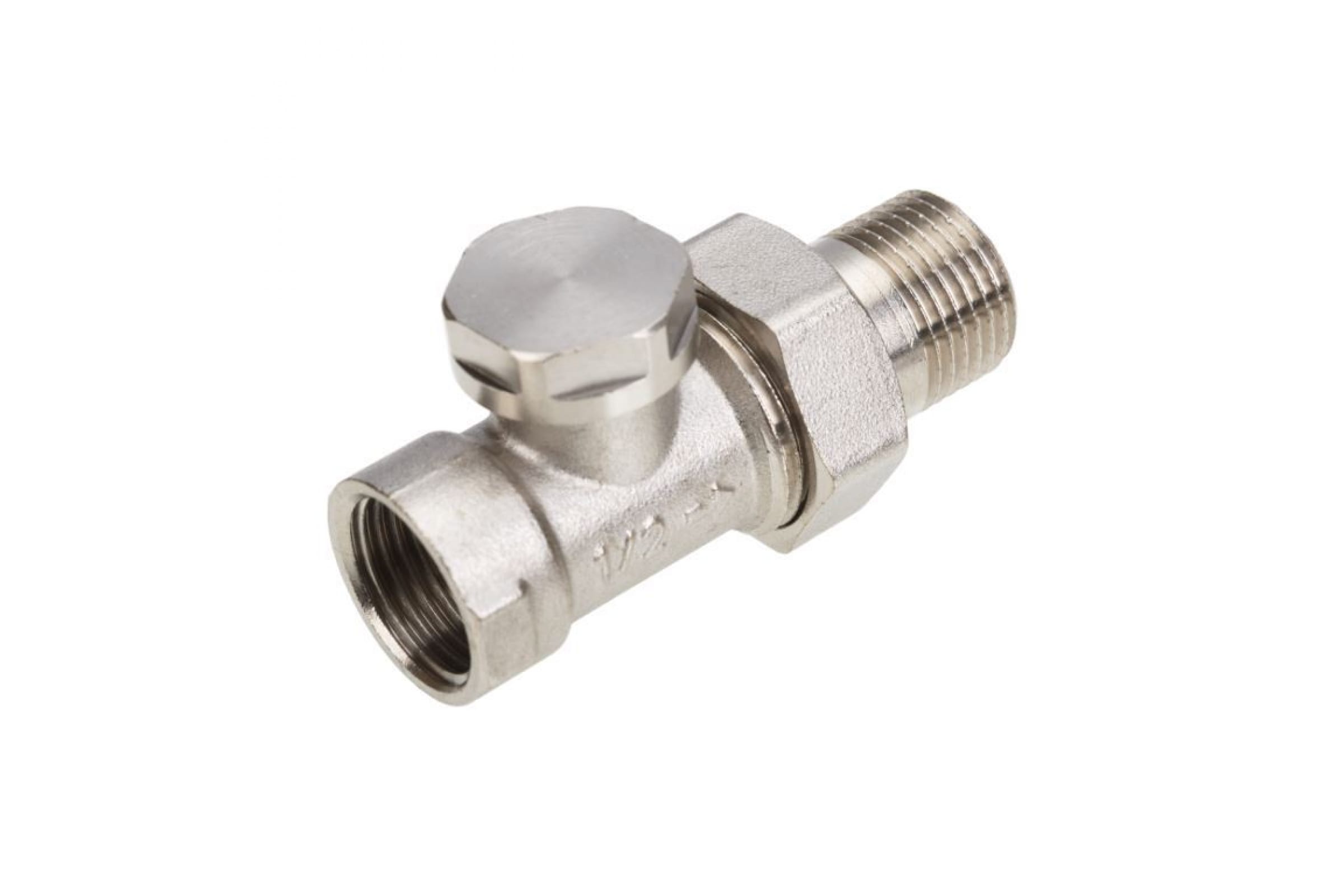 Запорный клапан для радиатора прямой  FM 1/2" (100/10)