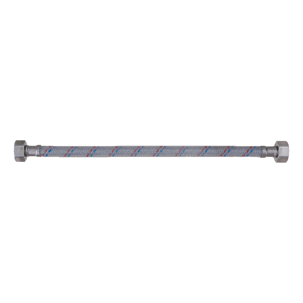 Подводка для воды нейлон/ПВХ (стальная гайка) вн-вн 1/2" - 150 см