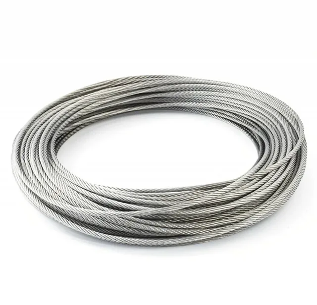 Нержавеющий трос для колодцев и скважин AISI 304 7X7-3.0MM (500м) GARDANA