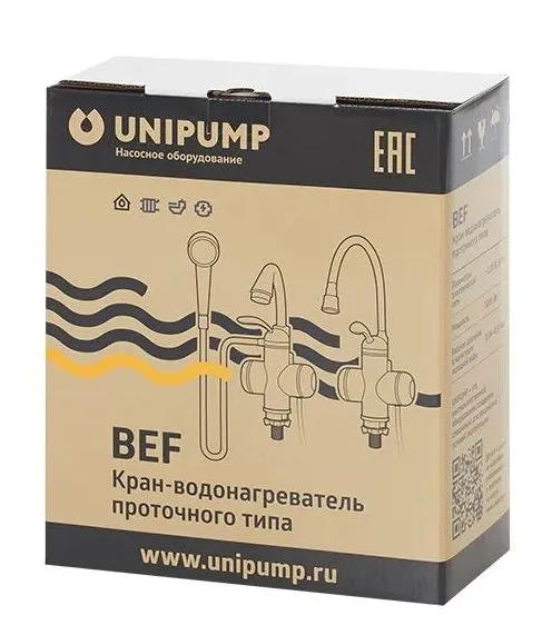 Кран-водонагреватель проточного типа BEF-012-02 UNIPUMP