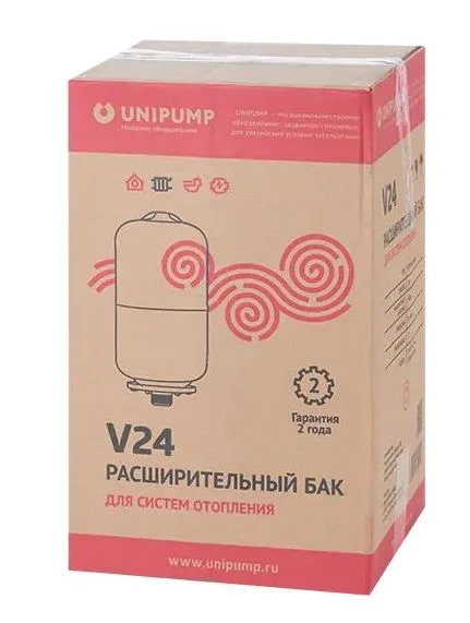 Расширительный бак 24 л (верт) UNIPUMP