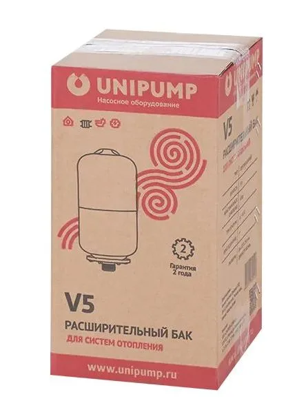 Расширительный бак 5 л (верт) UNIPUMP