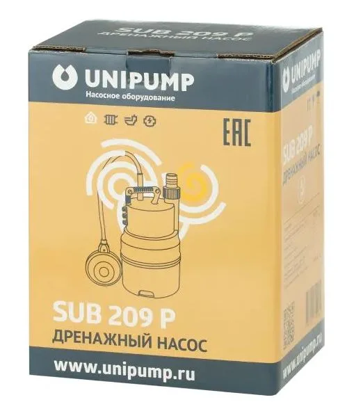 Дренажный насос SUB 209 P UNIPUMP