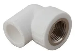 Колено 90° комбинированное 20х1/2" с внутренней резьбой (белый)