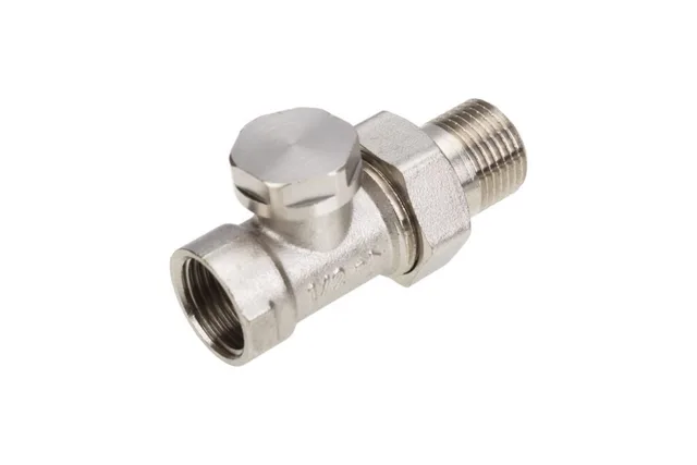 Запорный клапан для радиатора прямой  FM 1/2" (100/10)
