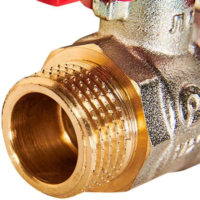 RBV-0007-2410215 ROMMER Кран шаровой, НР/НР, ручка бабочка 1/2