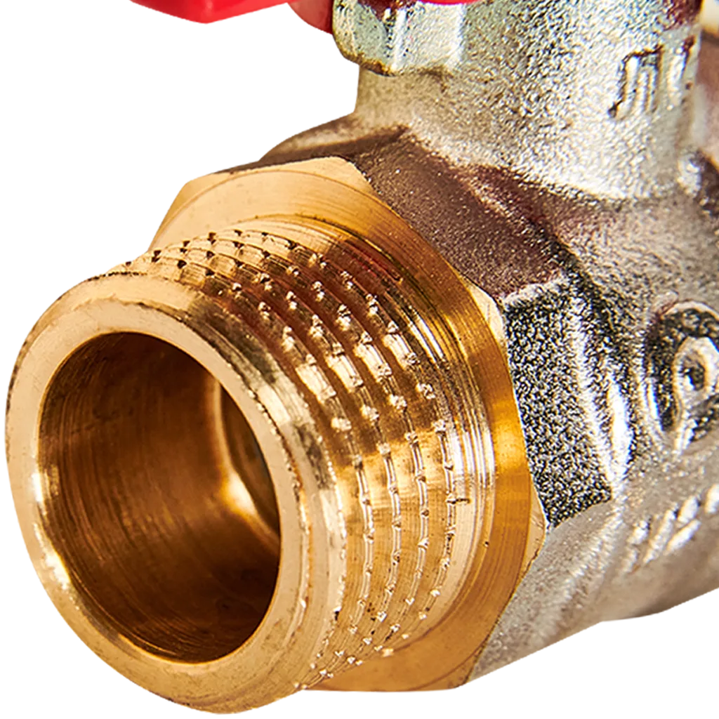 RBV-0007-2410215 ROMMER Кран шаровой, НР/НР, ручка бабочка 1/2