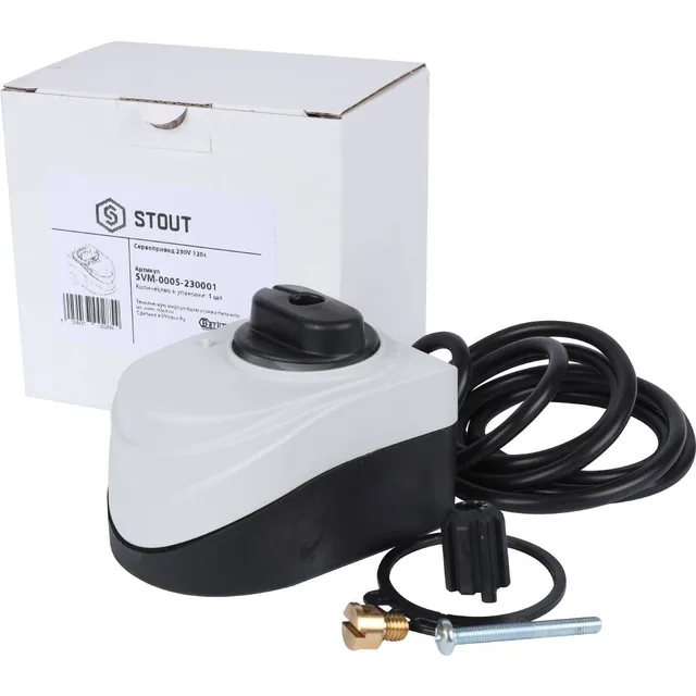 Сервопривод для смесительных клапанов STOUT SVM-0005 230 B, 120 сек.