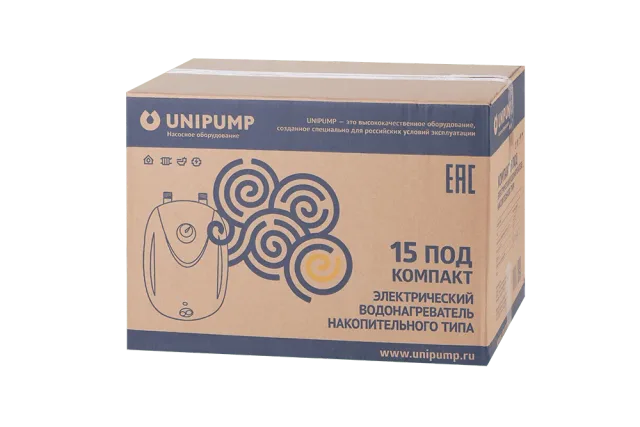 Водонагреватель нак. типа КОМПАКТ 15 под UNIPUMP