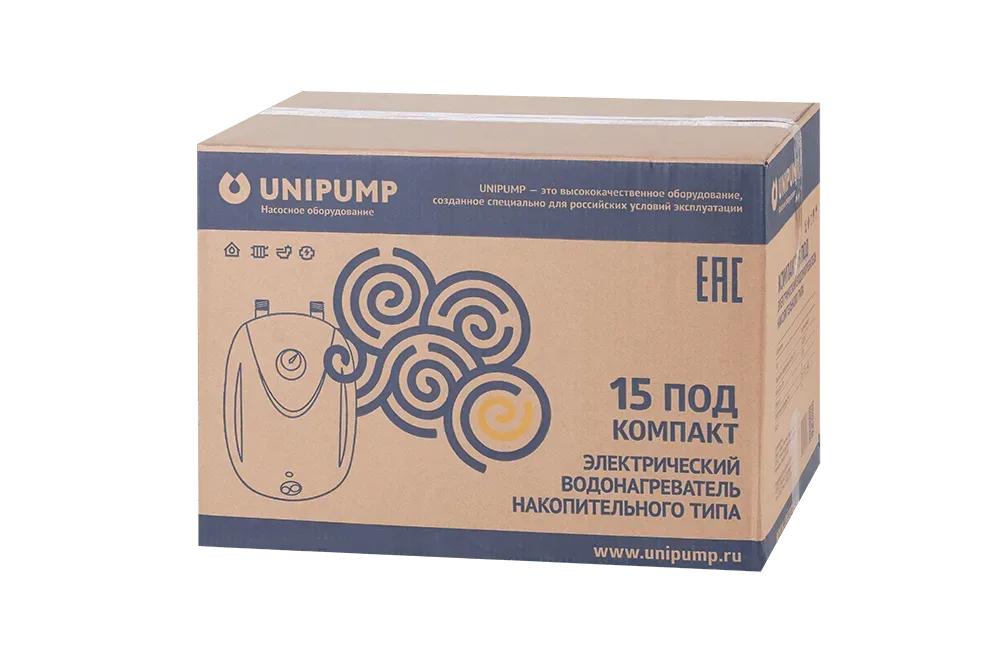 Водонагреватель нак. типа КОМПАКТ 15 под UNIPUMP