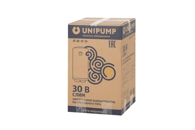 Водонагреватель нак. типа СЛИМ 30 В (верт.) UNIPUMP