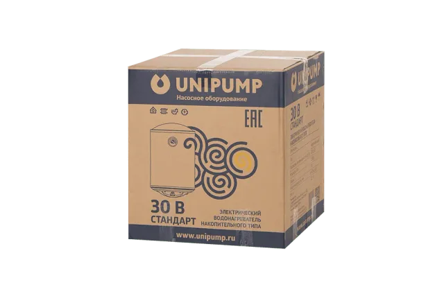 Водонагреватель нак. типа СТАНДАРТ 30 В (верт.) UNIPUMP