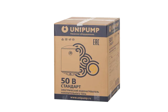 Водонагреватель нак. типа СТАНДАРТ 50 В (верт.) UNIPUMP