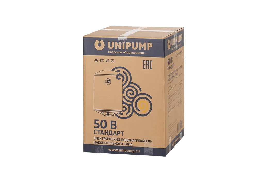 Водонагреватель нак. типа СТАНДАРТ 50 В (верт.) UNIPUMP