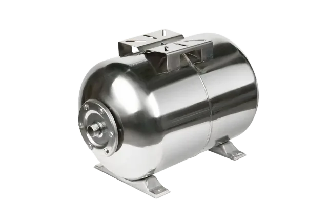 Гидроаккумулятор 24л, (гор.), нерж. сталь, мембрана EPDM UNIPUMP