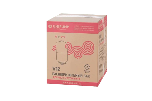 Расширительный бак 12 л (верт) UNIPUMP