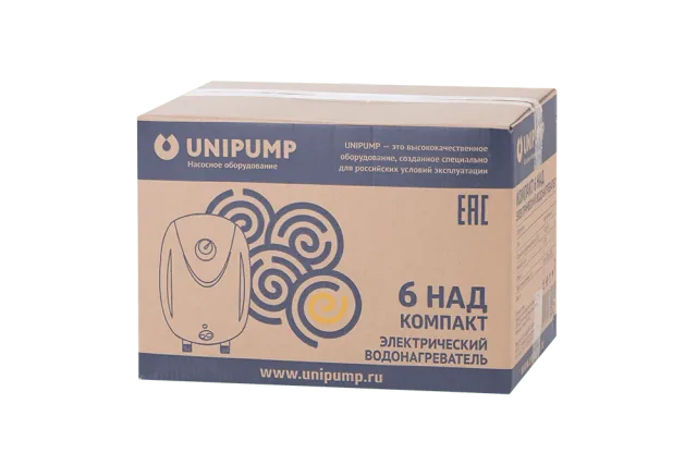 Водонагреватель нак. типа КОМПАКТ 6 над UNIPUMP