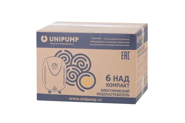 Водонагреватель нак. типа КОМПАКТ 6 над UNIPUMP