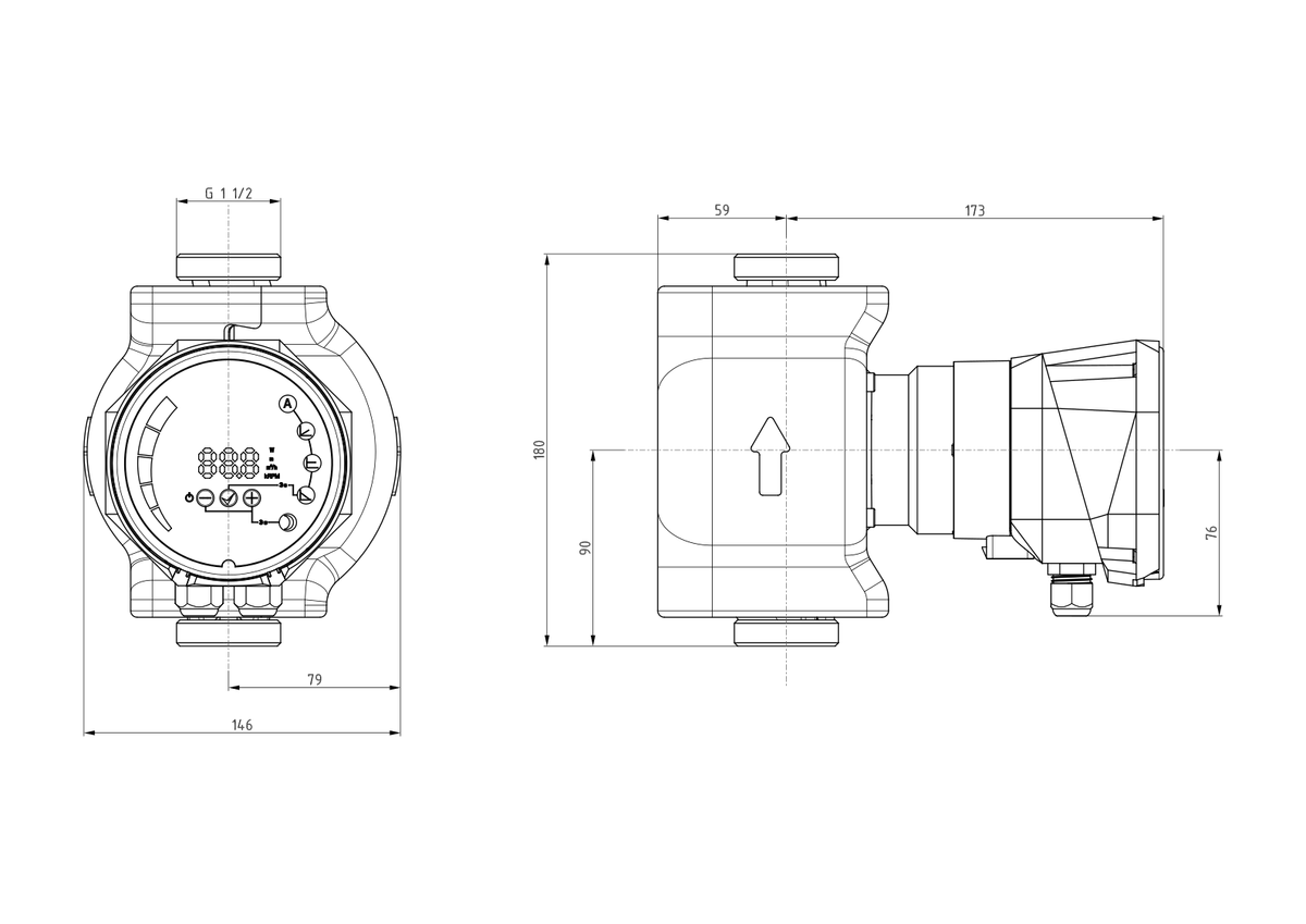 Размеры: NMT SAN SMART II 25/80-180