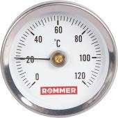 Термометр биметаллический накладной ROMMER 63 мм 120 градусов с пружиной