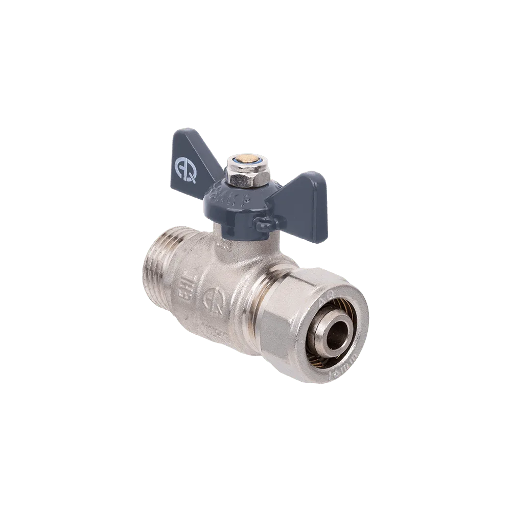 Кран шаровой для МП труб M1/2"x20 B бабочка