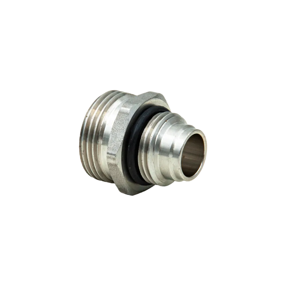 Ниппель для коллекторной группы под расходомер 1/2" нар х 3/4" нар (евроконус) (500/10) СС02742