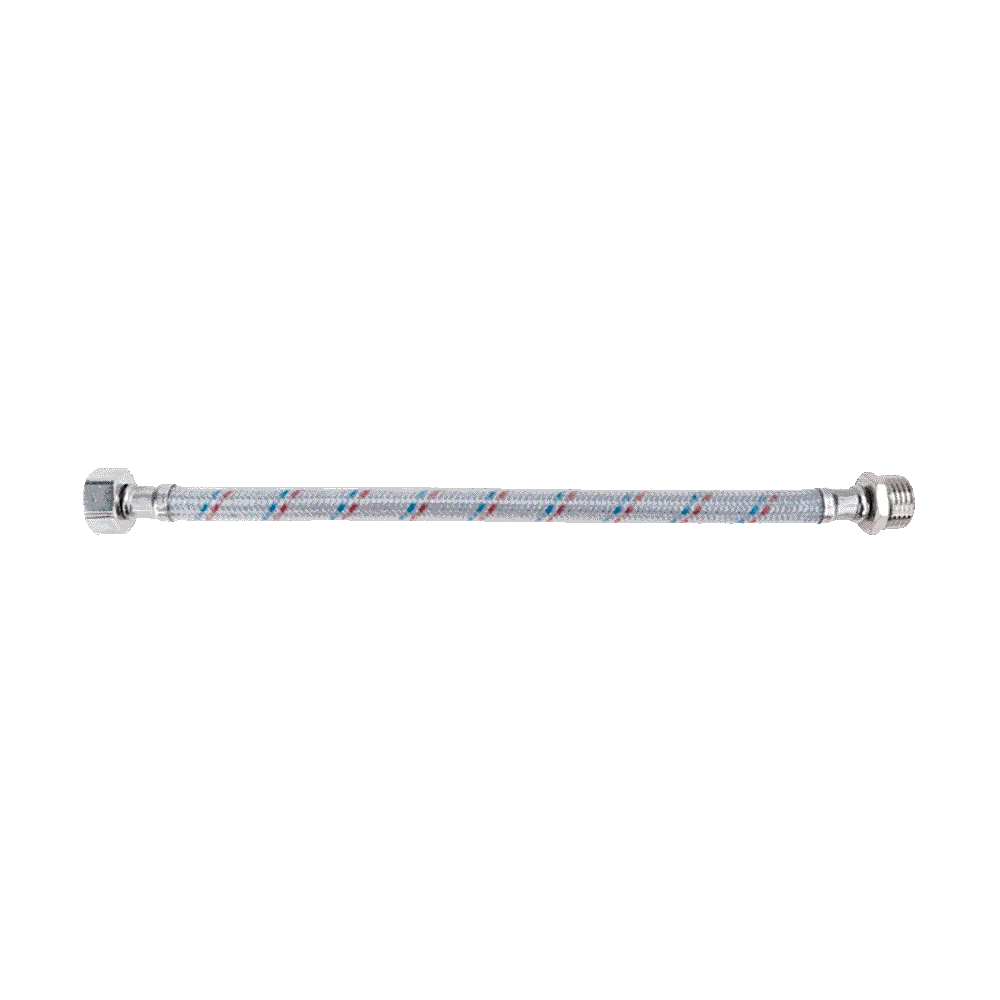 Подводка для воды нейлон/ПВХ (стальная гайка) вн-нар 1/2" - 120 см