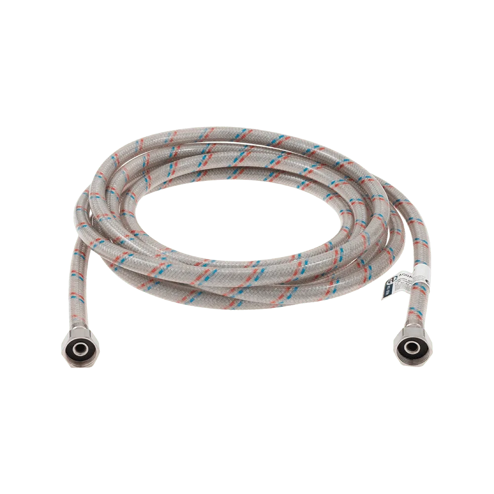 Подводка для воды нейлон/ПВХ (стальная гайка) вн-вн 1/2" - 200 см