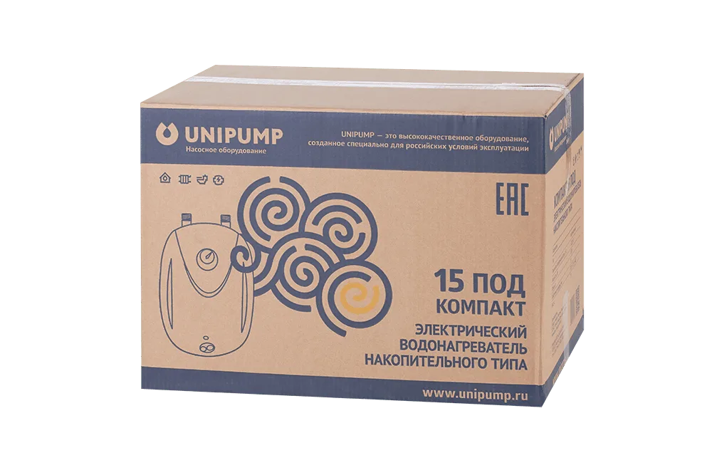 Водонагреватель нак. типа КОМПАКТ 15 под UNIPUMP