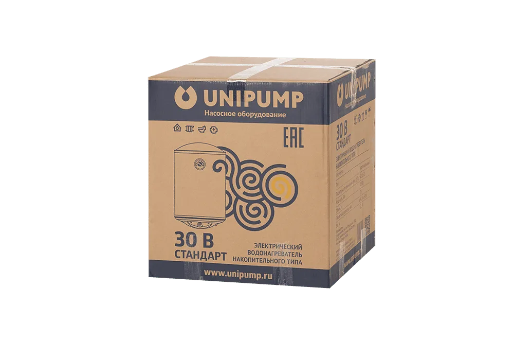 Водонагреватель нак. типа СТАНДАРТ 30 В (верт.) UNIPUMP