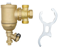 Магнитный сепаратор шлама, поворотный универсальный НР 1" корпус- латунь