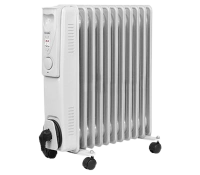 Радиатор масляный Мощность 2500 Вт, 11 секций, 3 режима мощности 1000/1500/2500 В