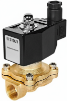 Клапан соленоидный (электромагнитный), прямого действия, НЗ, 24В, G1 1/4, EPDM