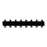 Коллектор распределительный стальной 7 контуров отопления (16 выходов 1 1/2") в теплоизоляции