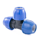 Тройник компрессионный переходной  PN16 d 32х25х32 для ПЭ труб, РТП