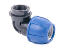 Отвод компрессионный внутр.резьба PN16 d 32x3/4" для ПЭ труб, РТП