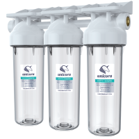 Тройной магистральный фильтр 10" KSBP 3/4 TRIO +ключ, кронштейн Тройной магистральный фильтр 10" KSBP 3/4 TRIO +ключ, кронштейн