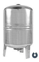 Гидроаккумулятор 100л, (вер.), нерж. сталь, мембрана EPDM UNIPUMP