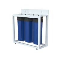 Тройной магистральный фильтр FH10 Big Blue TRIO 1" UN  + ключ + подставка (Синий) Тройной магистральный фильтр FH10 Big Blue TRIO 1" UN  + ключ + подставка (Синий)