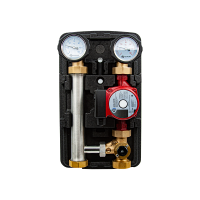 Насосная группа быстрого монтажа с универсальным трёхходовым термостатическим клапаном 1 1/2" в теплоизоляции (циркуляционный насос в комплект не входит)