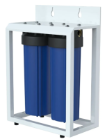 Двойной магистральный фильтр FH20 Big Blue DUO 1" UN  + ключ + подставка (Синий)