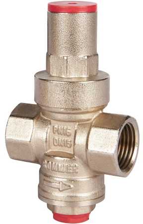 Редуктор давления PN16 вн/вн 1/2  с выходом под манометр