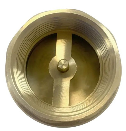 Обратный клапан 1 ¼” латунь (толкатель латунь), поток от НР к ВР