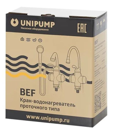 Кран-водонагреватель проточного типа BEF-016-03 UNIPUMP