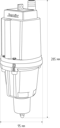 ВБН-60Н-25, Насос вибрационный, нижний забор воды, кабель 25 метров