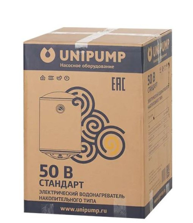 Водонагреватель нак. типа СТАНДАРТ 50 В (верт.) UNIPUMP