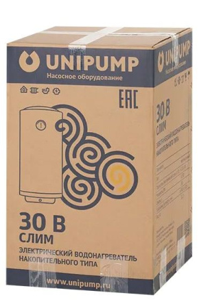 Водонагреватель нак. типа СЛИМ 30 В (верт.) UNIPUMP